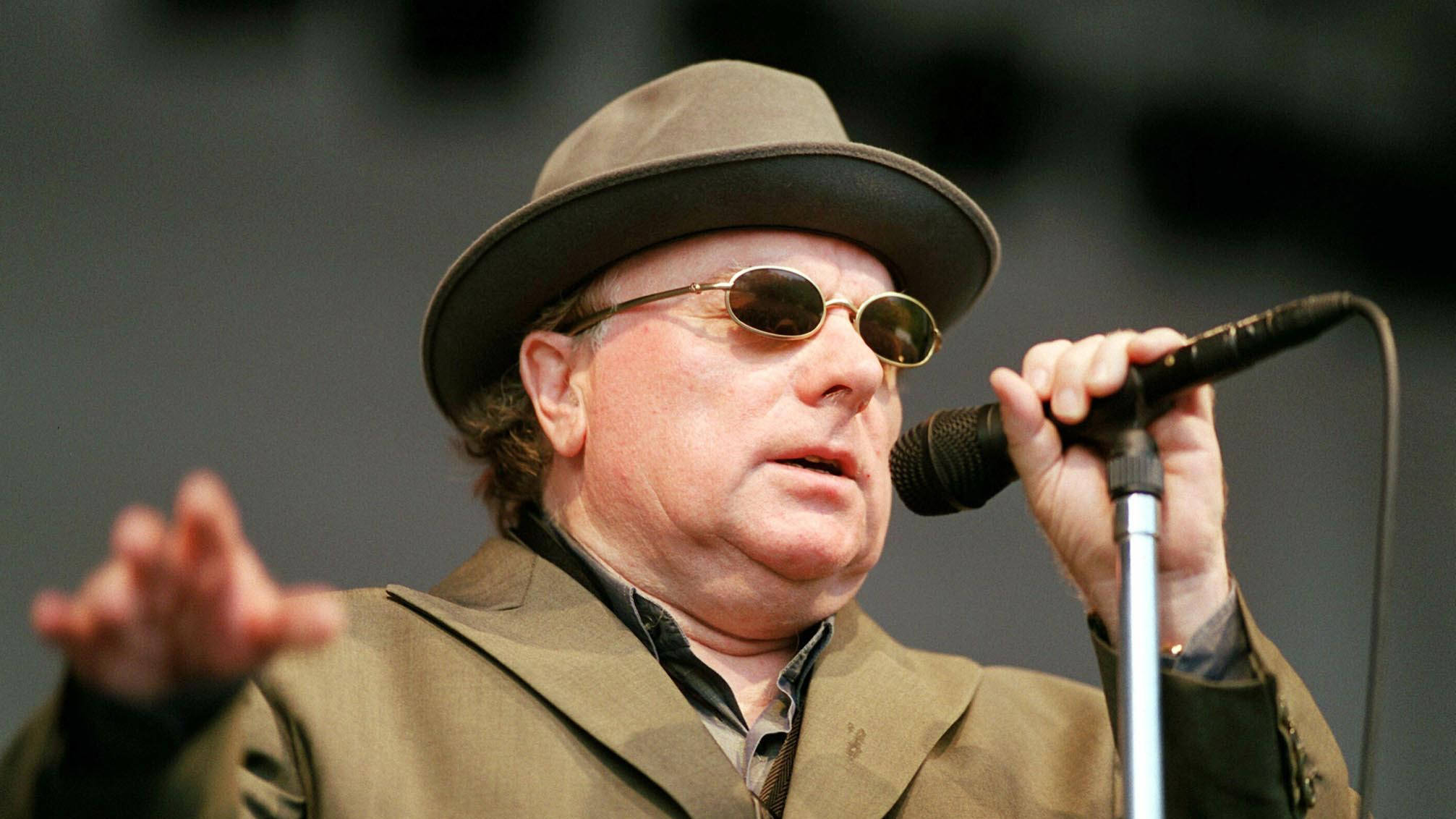 Van Morrison, brown fedora, round sunglasses, Full HD Desktop Wallpaper