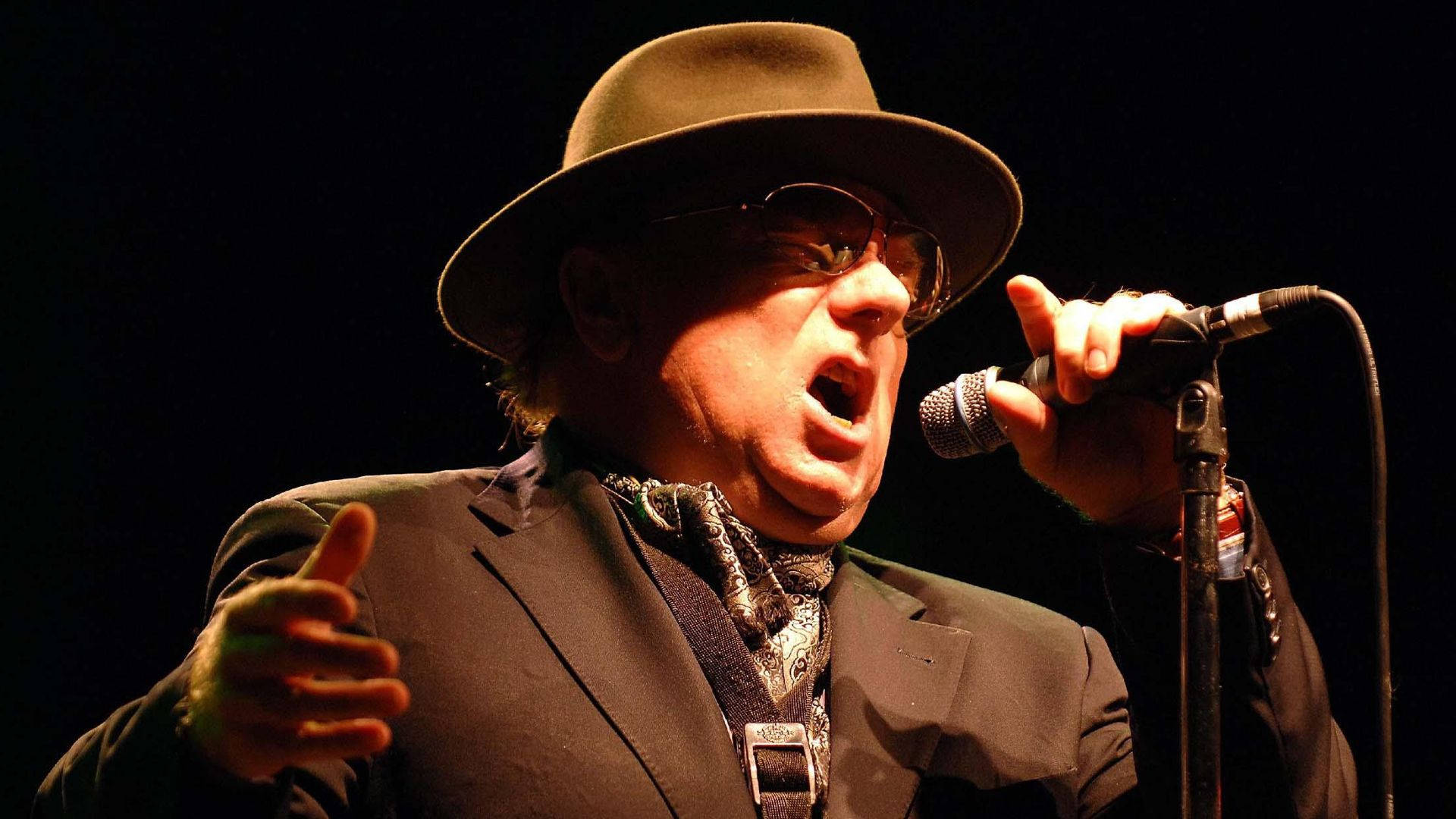 Van Morrison, fedora, sunglasses, Full HD Desktop Wallpaper