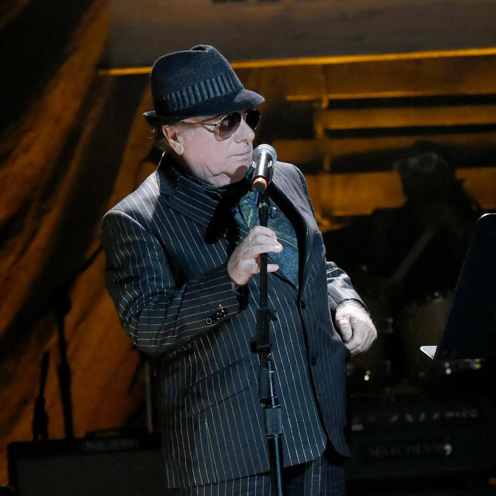 Van Morrison, pinstripe suit, fedora, SD Desktop Wallpaper