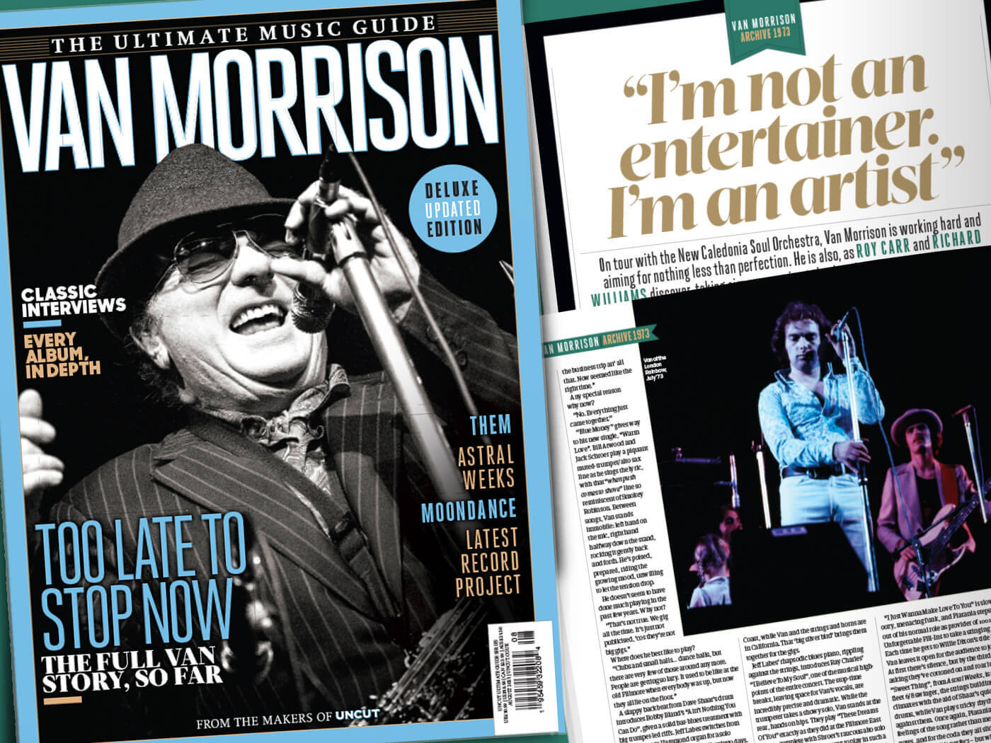 Van Morrison, microphone, deluxe music guide magazine, HD Desktop Wallpaper