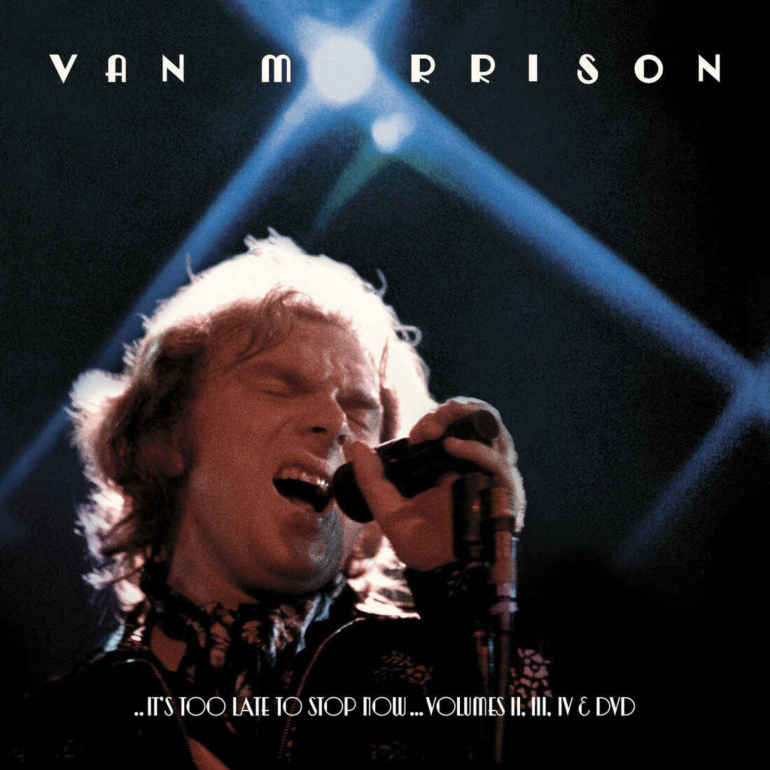 Van Morrison, DVD Album Cover, blue stage lights, SD Desktop Wallpaper