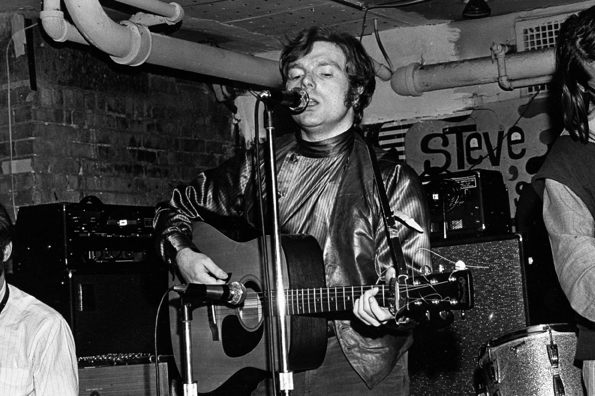 Van Morrison, shiny jacket, acoustic guitar, Full HD Desktop Wallpaper