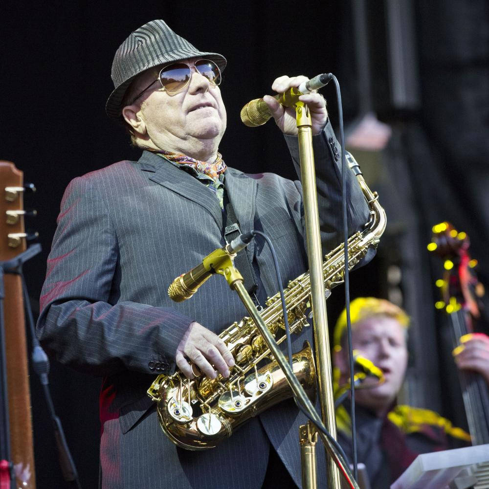 Van Morrison, pinstripe suit, fedora, SD Desktop Wallpaper