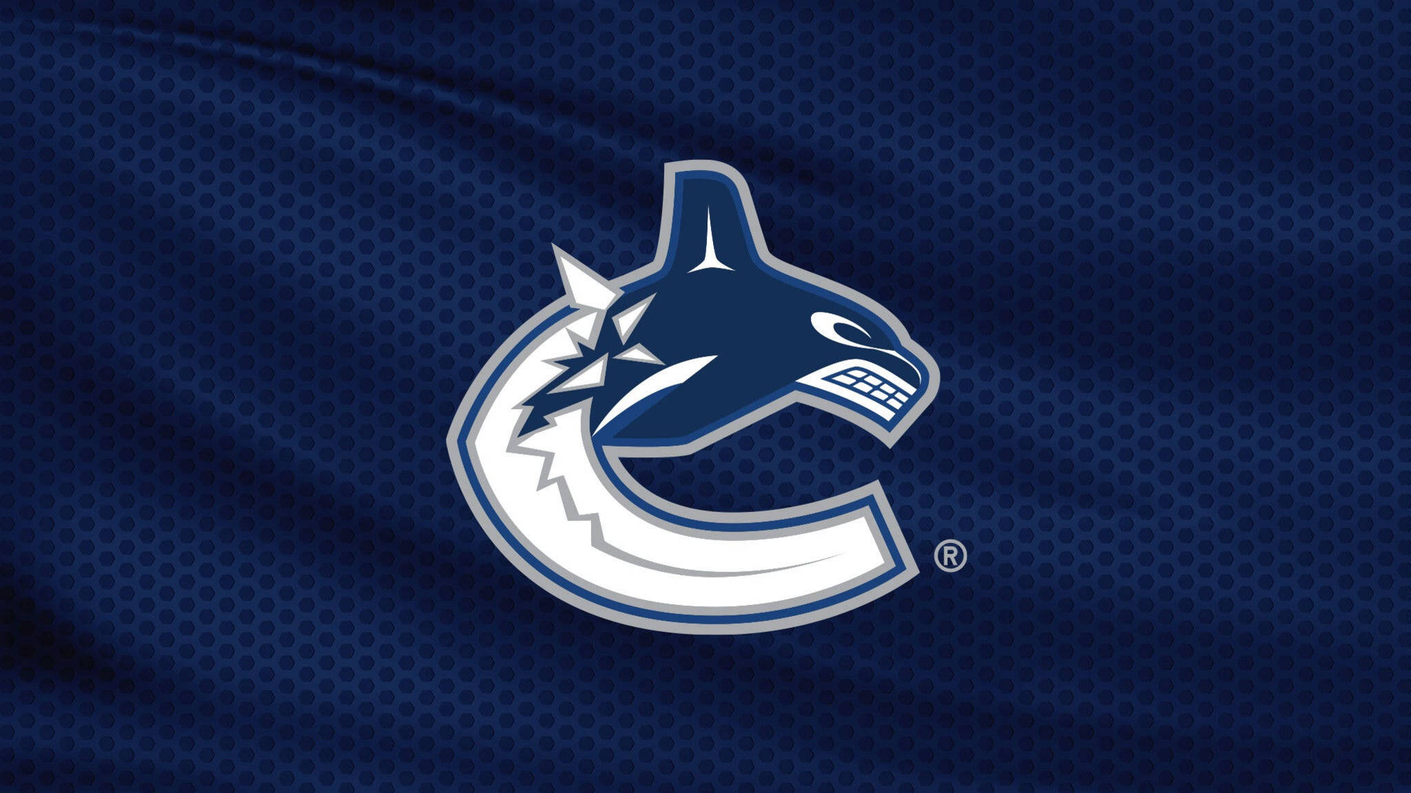Vancouver Canucks, blue, textured fabric, Full HD Desktop Wallpaper