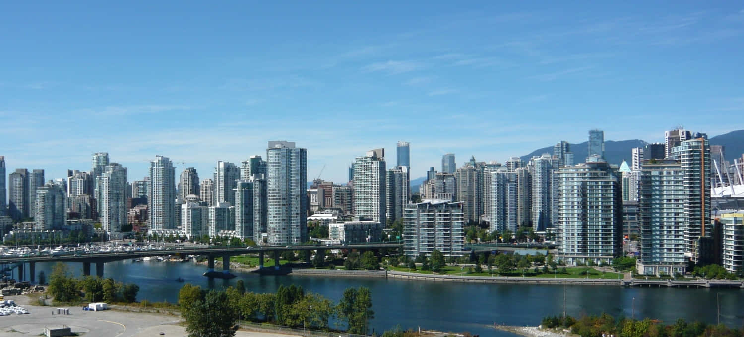 Vancouver, skyline, panorama, HD Desktop Wallpaper