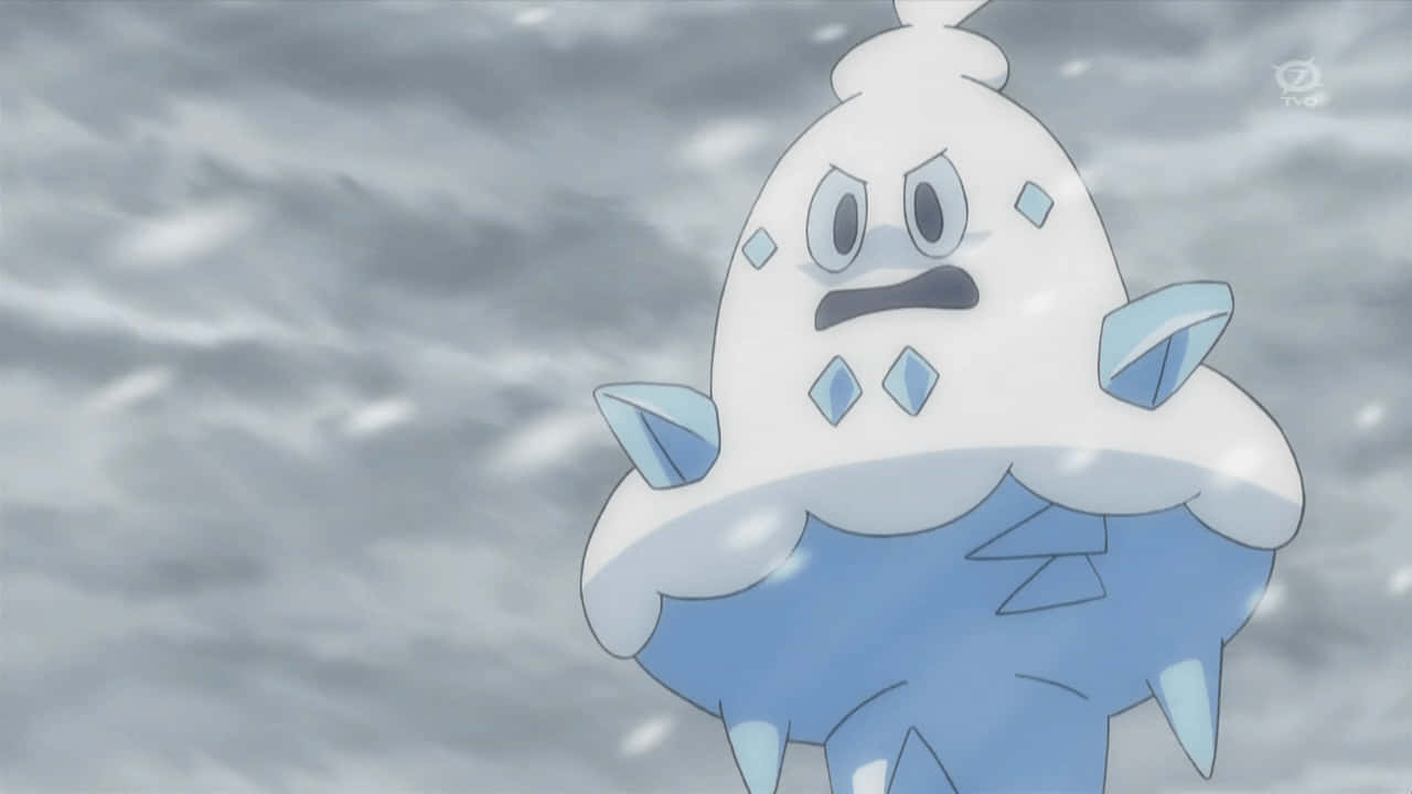 Vanillish, snowflake-shaped, blue icy spikes, HD Desktop Wallpaper