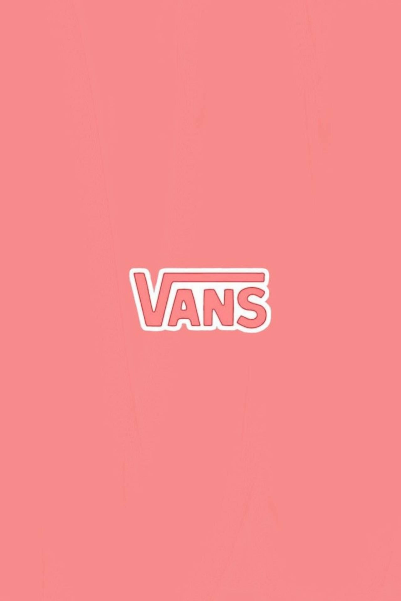 Vans Logo, pink, minimalist, Full HD Phone Wallpaper