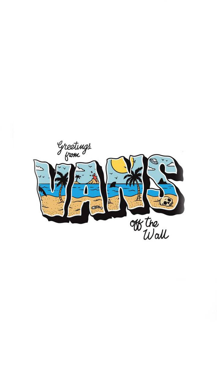 Vans Logo, Off-the-Wall Beach Style, palm trees, HD Phone Wallpaper