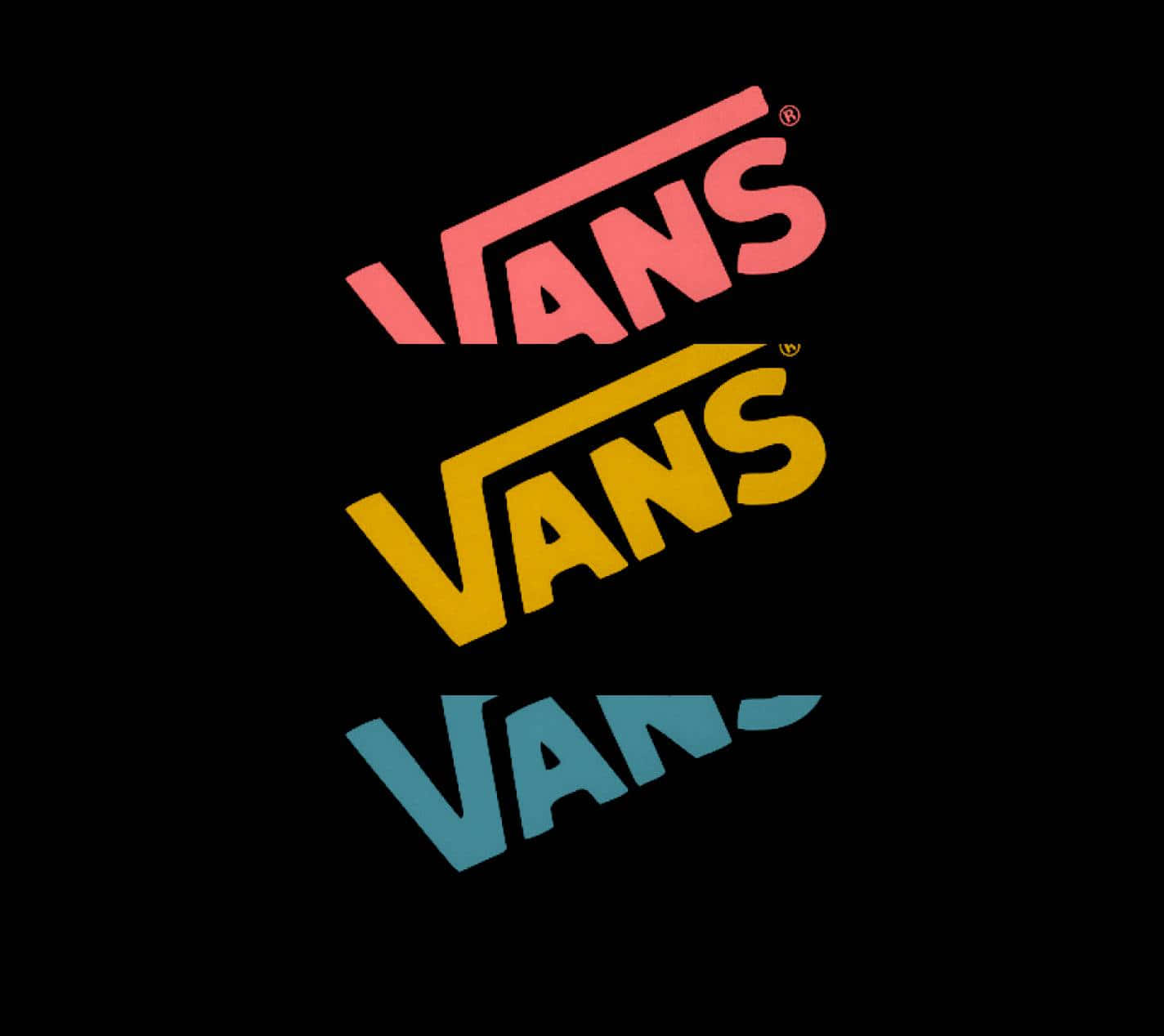 Vans Logo, pink, yellow, HD Desktop Wallpaper