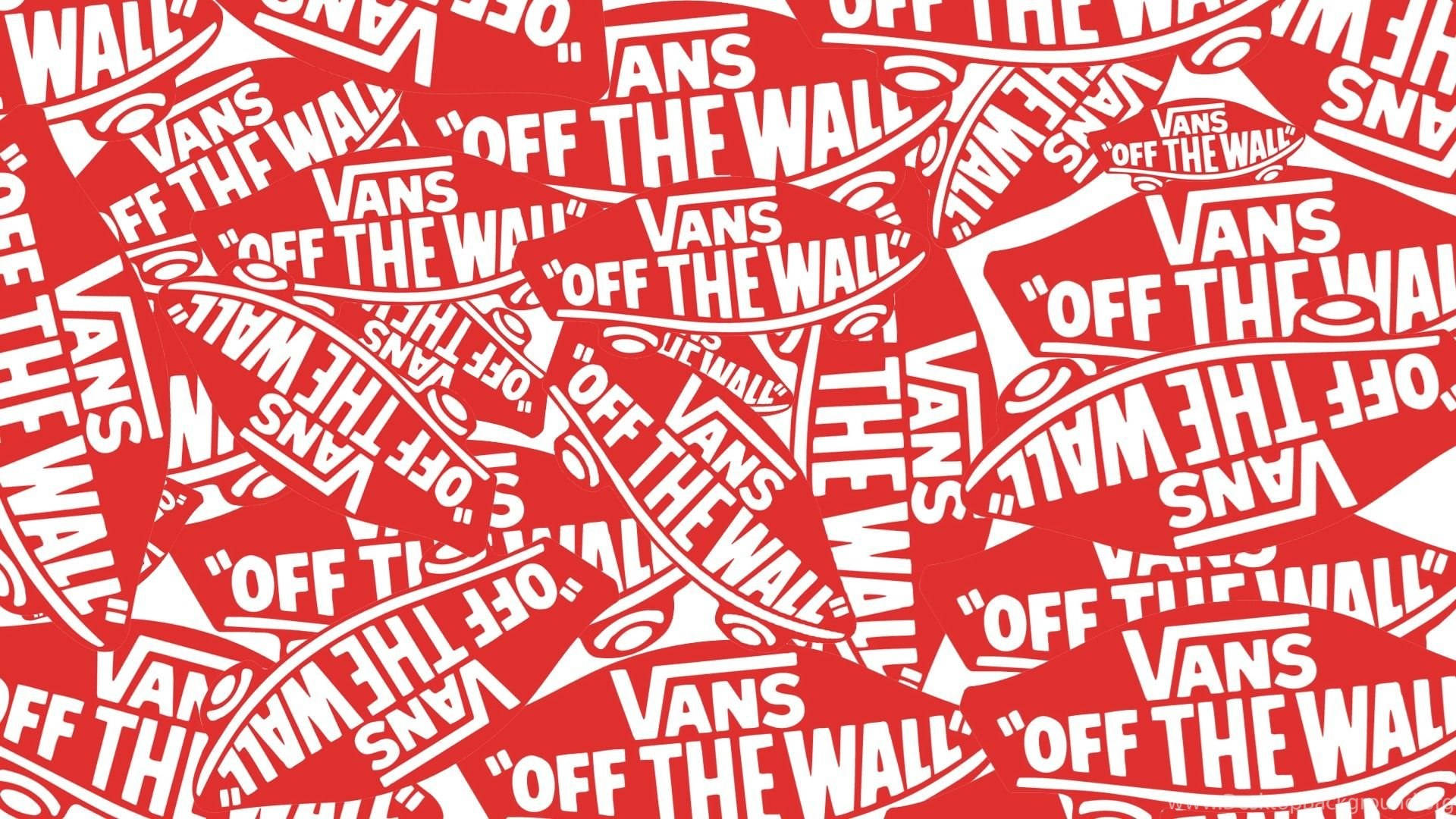 Vans Off The Wall, red, white, Full HD Desktop Wallpaper