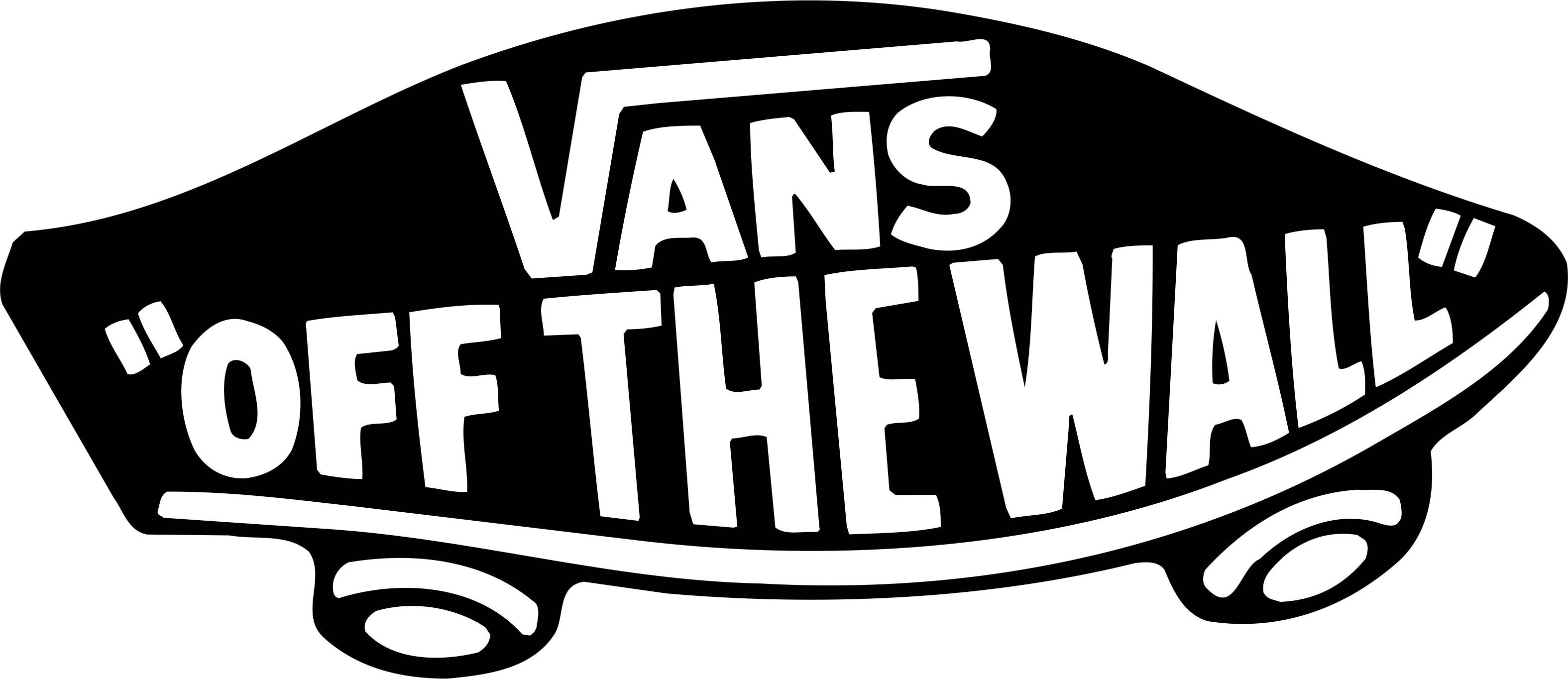 Vans Off The Wall, Simple White, black and white, 2K Desktop Wallpaper