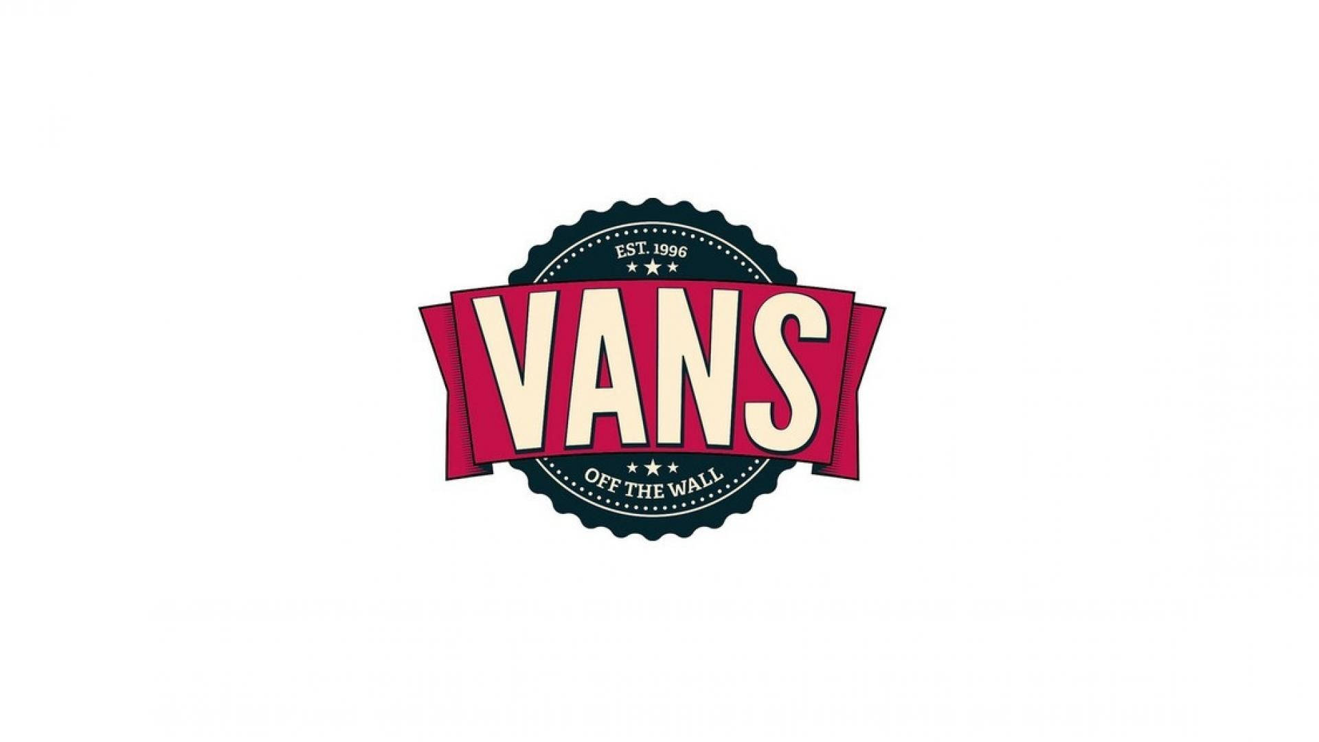 Vans Off The Wall, Vans logo, red banner, Full HD Desktop Wallpaper