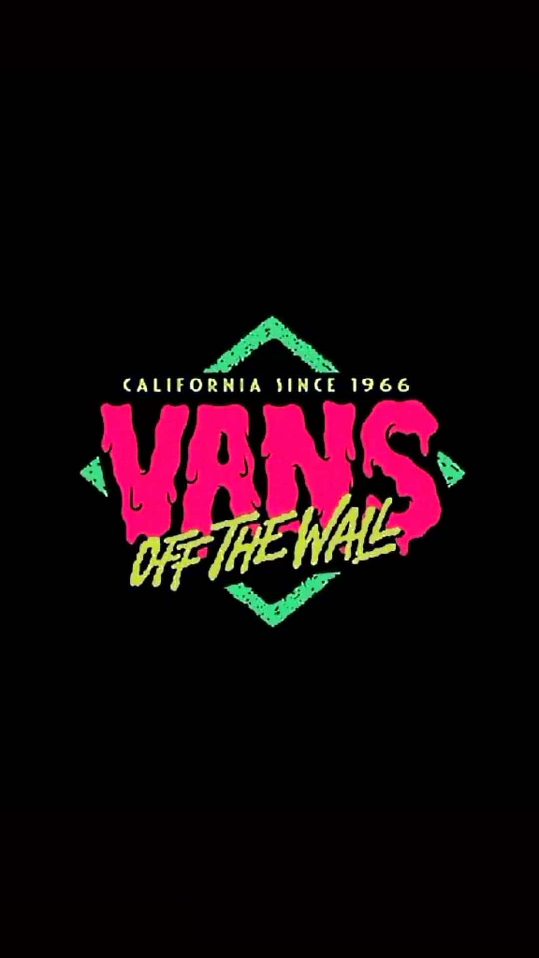 Vans Off The Wall, logo, dripping pink, Full HD Phone Wallpaper