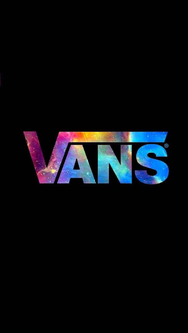Vans, black, cosmic nebula, HD Phone Wallpaper