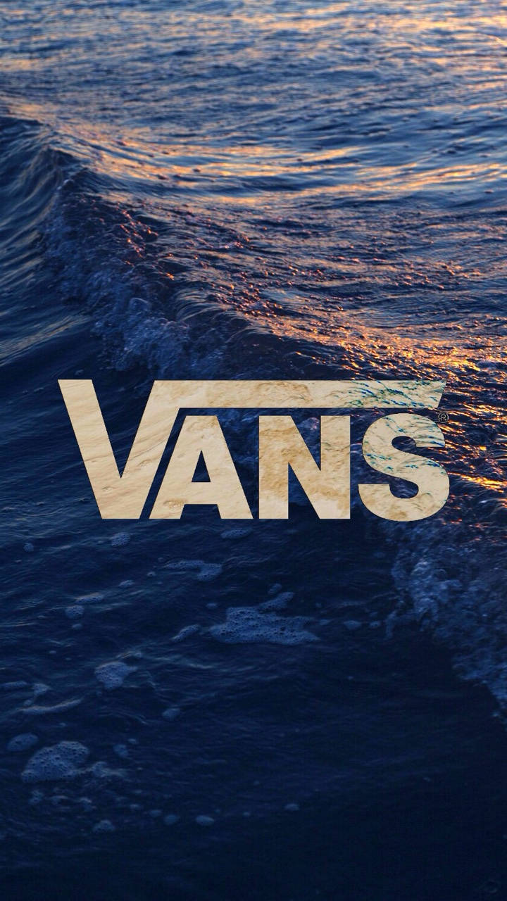 Vans, logo, ocean wave, HD Phone Wallpaper