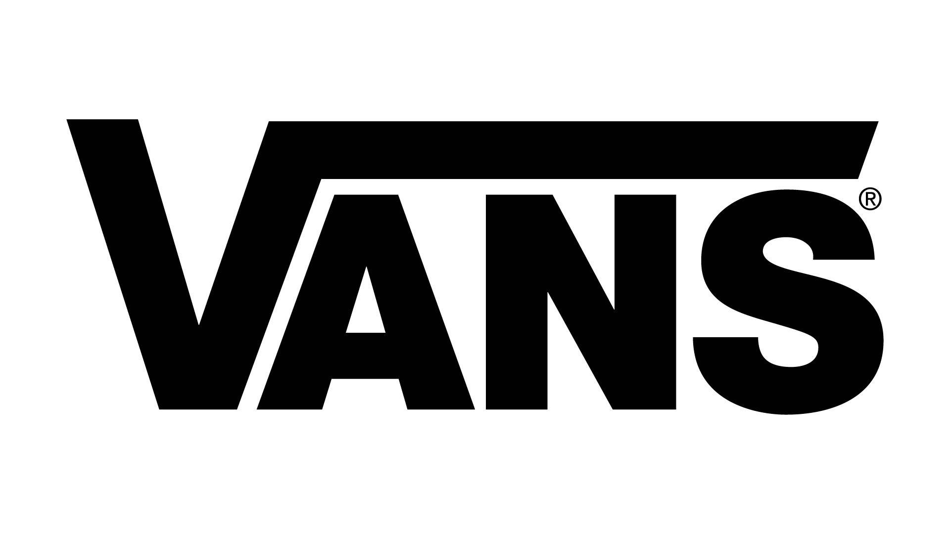 Vans, black VANS logo, registered trademark symbol, Full HD Desktop Wallpaper