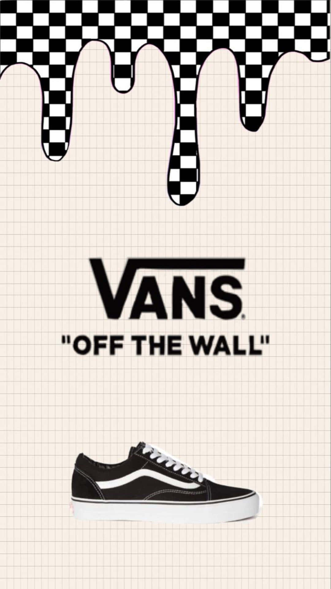 Vans, black and white, checkerboard pattern, Full HD Phone Wallpaper
