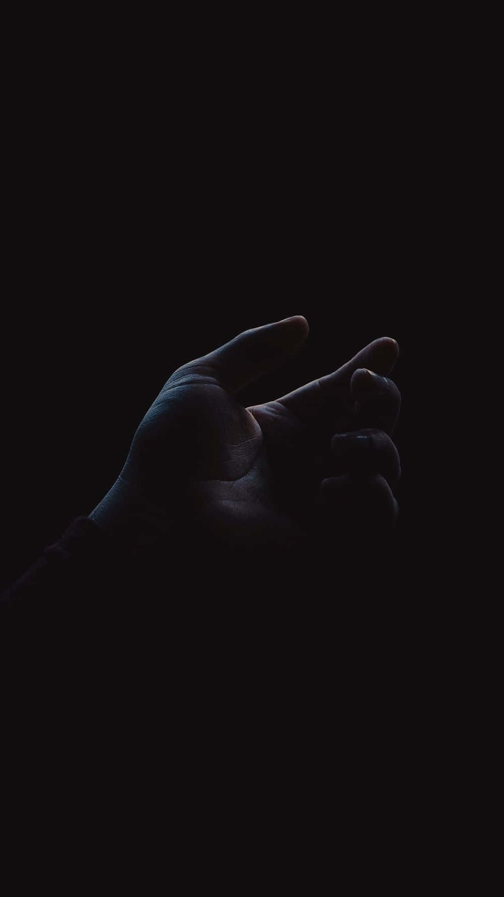 Vantablack, hand, darkness, HD Phone Wallpaper