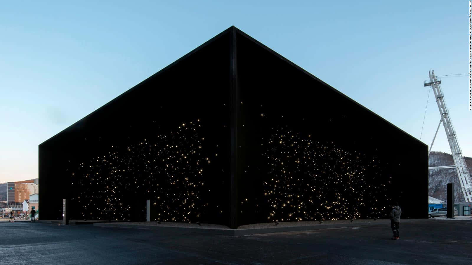 Vantablack, 1600 x 900, black angular building, HD Desktop Wallpaper