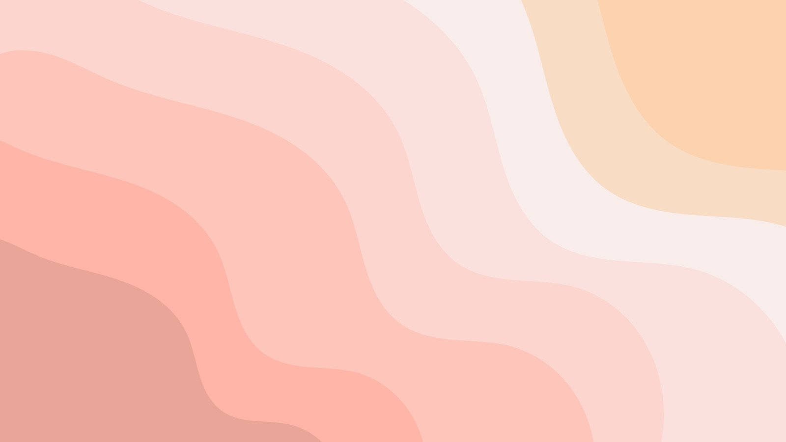 peach beige, cream, soft pastel waves, HD Desktop Wallpaper