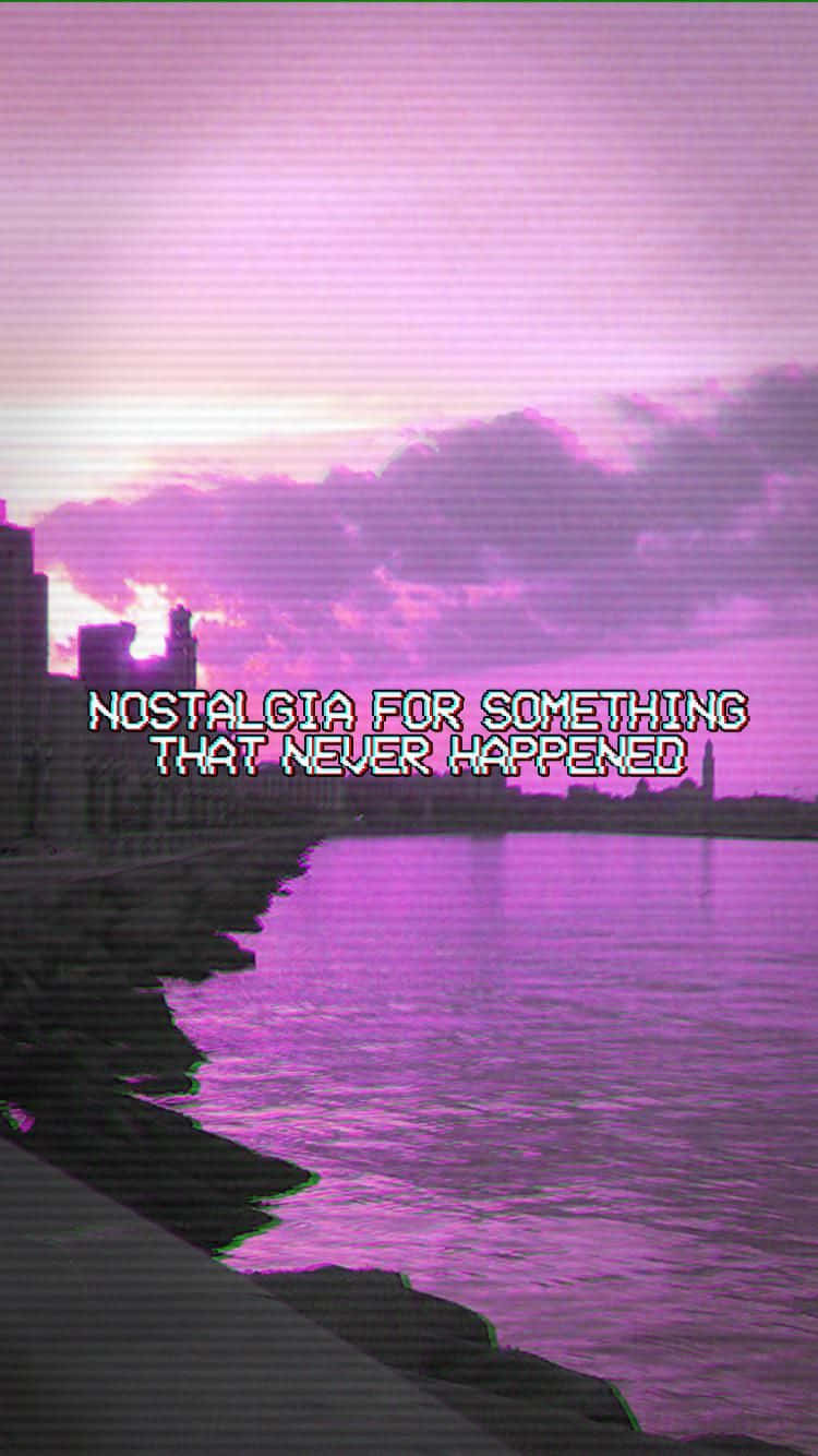 Vaporwave, purple sunset, waterfront, HD Phone Wallpaper