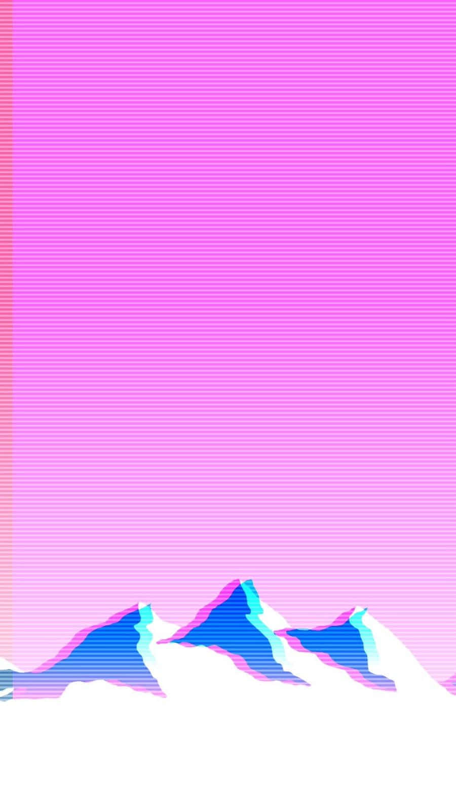 vaporwave, iPhone, vibrant pink sky, HD Phone Wallpaper