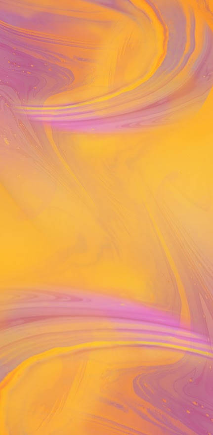yellow, pink, waves, SD Phone Wallpaper