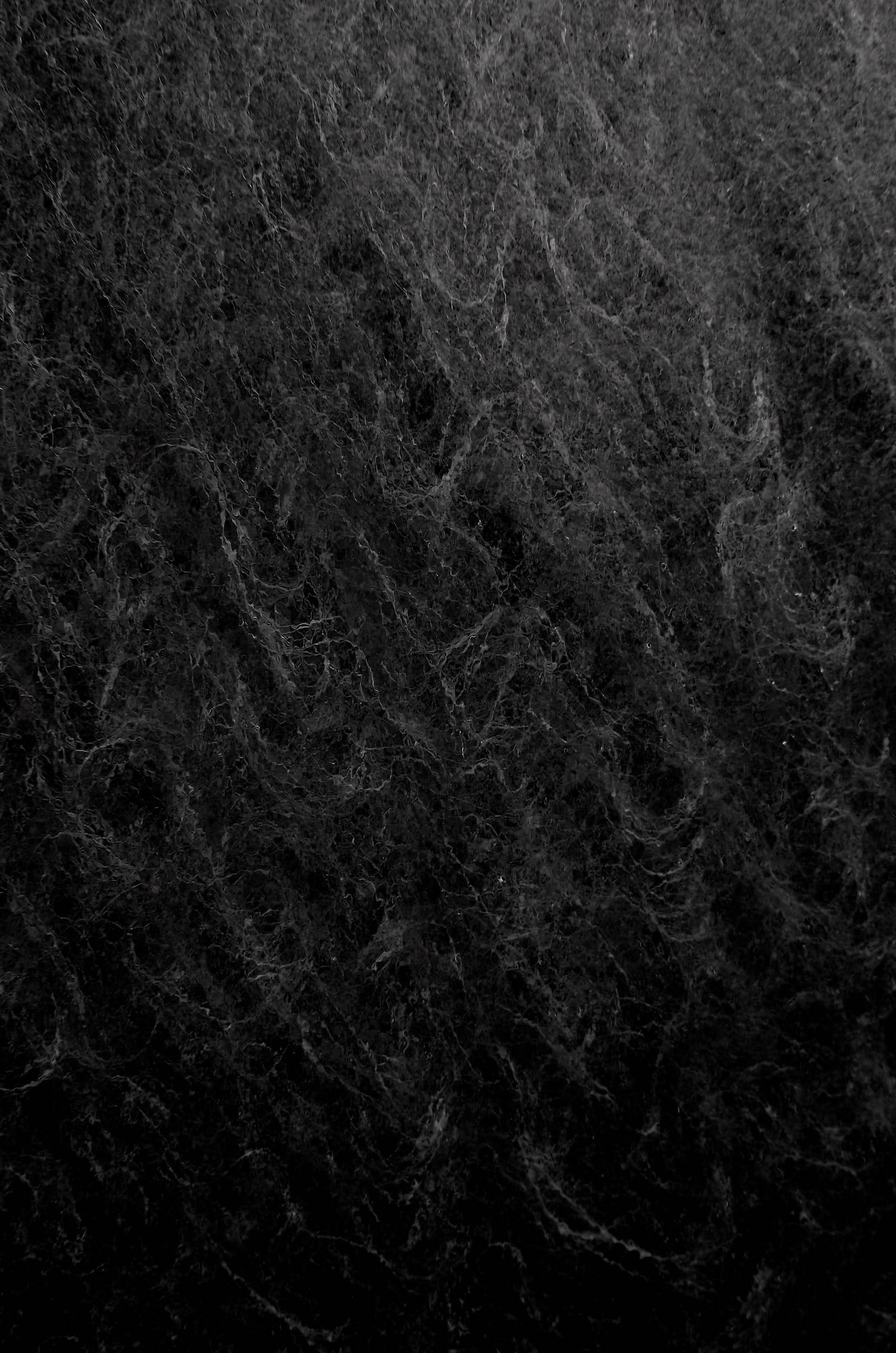 abstract waves, black and grey, dense dark gray fibrous texture, Full HD Phone Wallpaper
