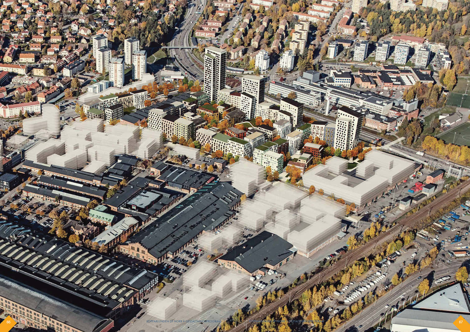 Västerås, aerial view, cityscape, HD Desktop Wallpaper