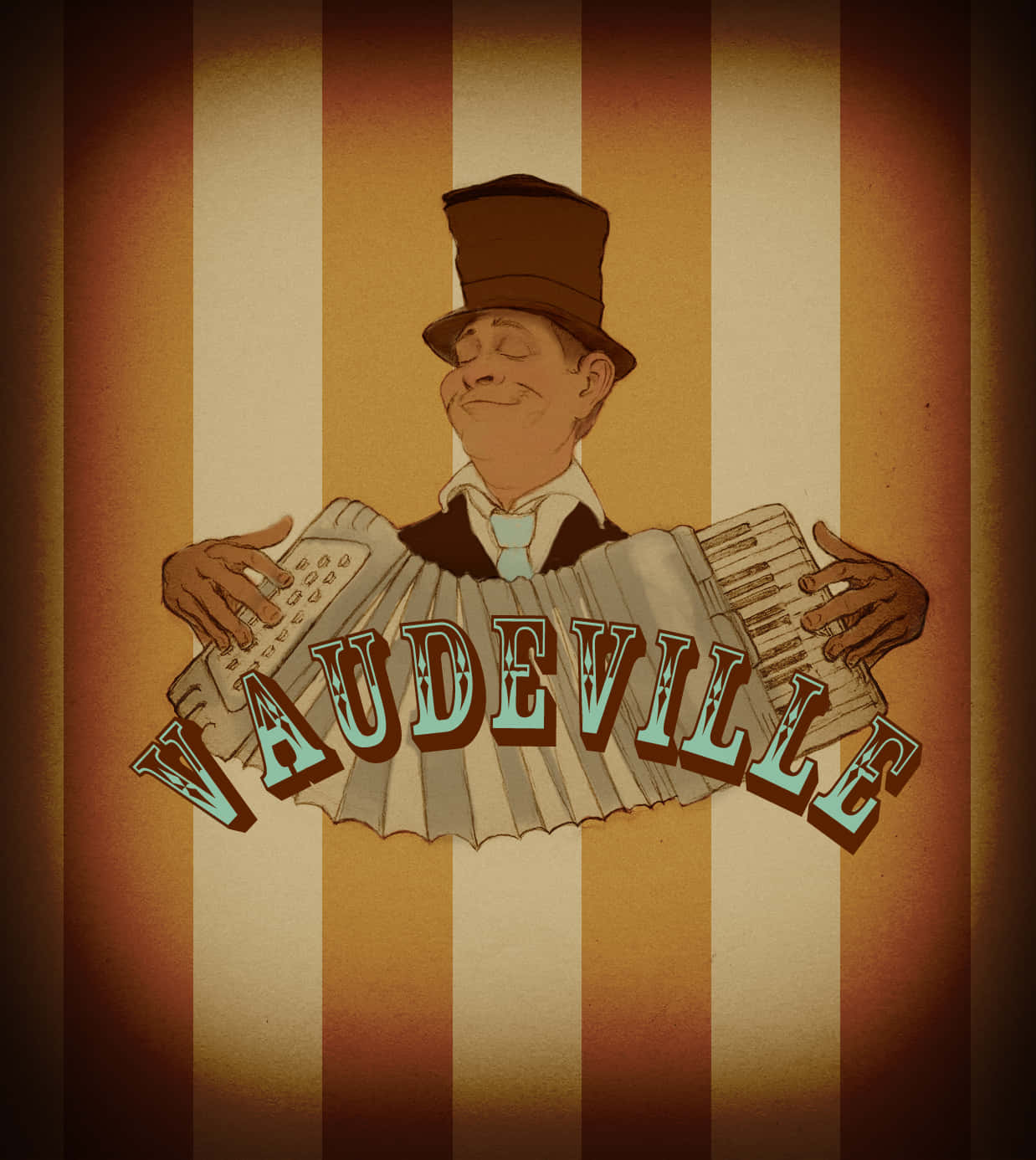 vaudeville, top hat, accordion, HD Phone Wallpaper
