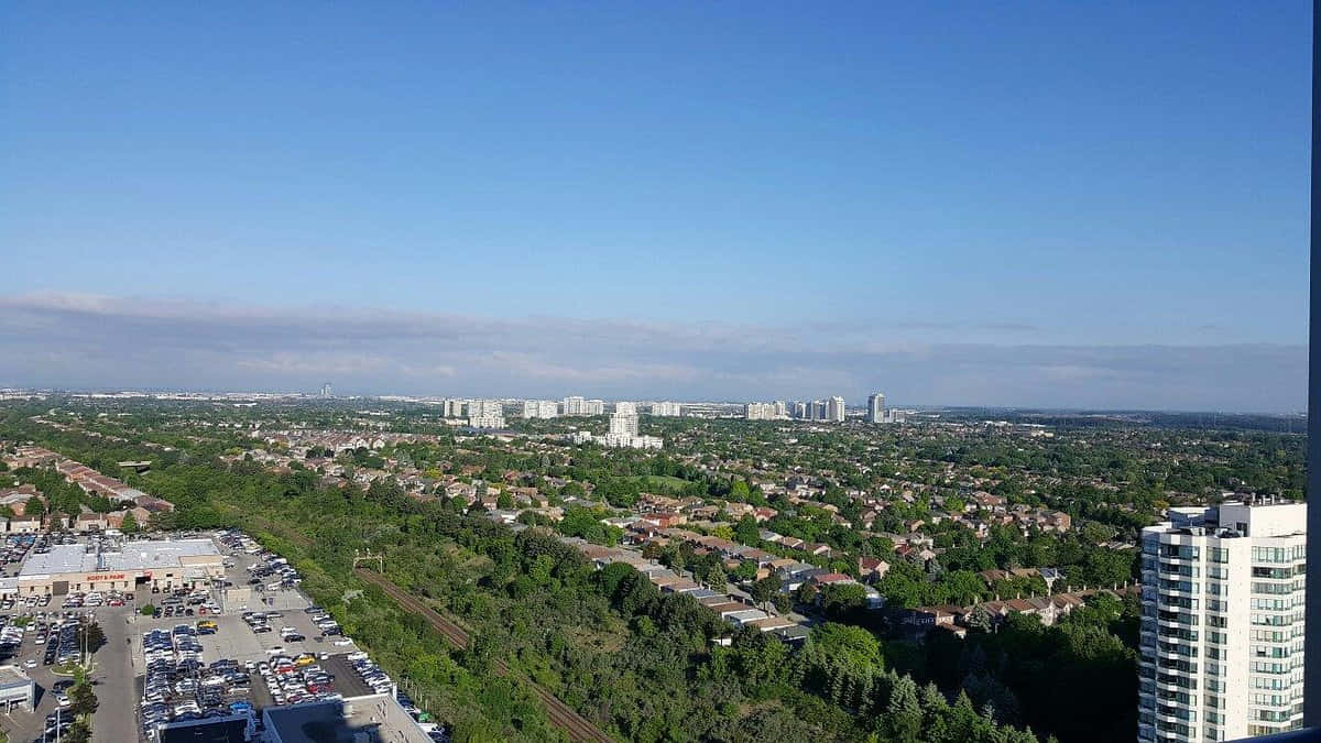 Vaughan, skyline, aerial view, SD Desktop Wallpaper
