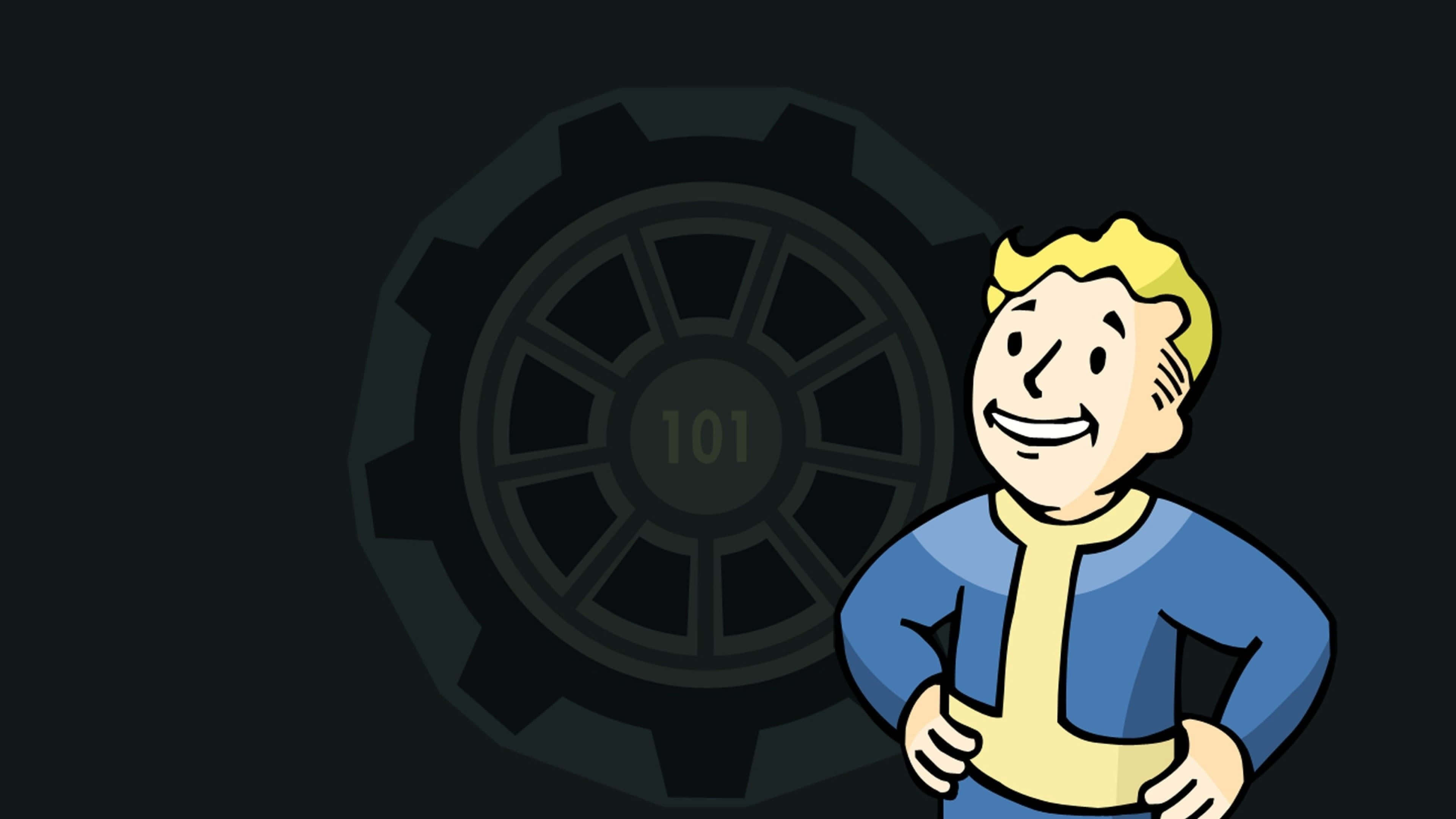Vault 101, Vault Boy, blue jumpsuit, 4K Desktop Wallpaper