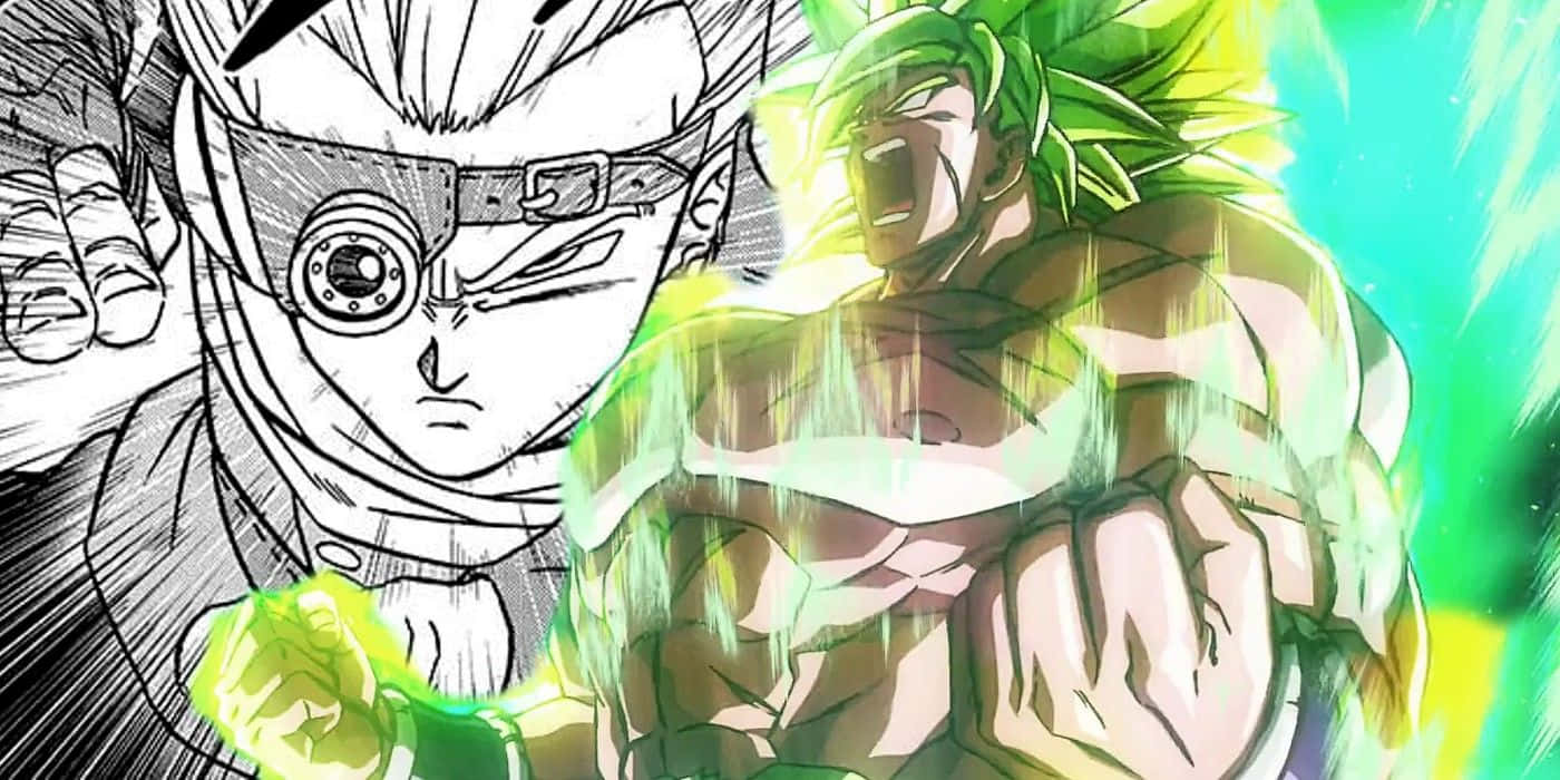 Vegeta, Broly, green-haired warrior, HD Desktop Wallpaper