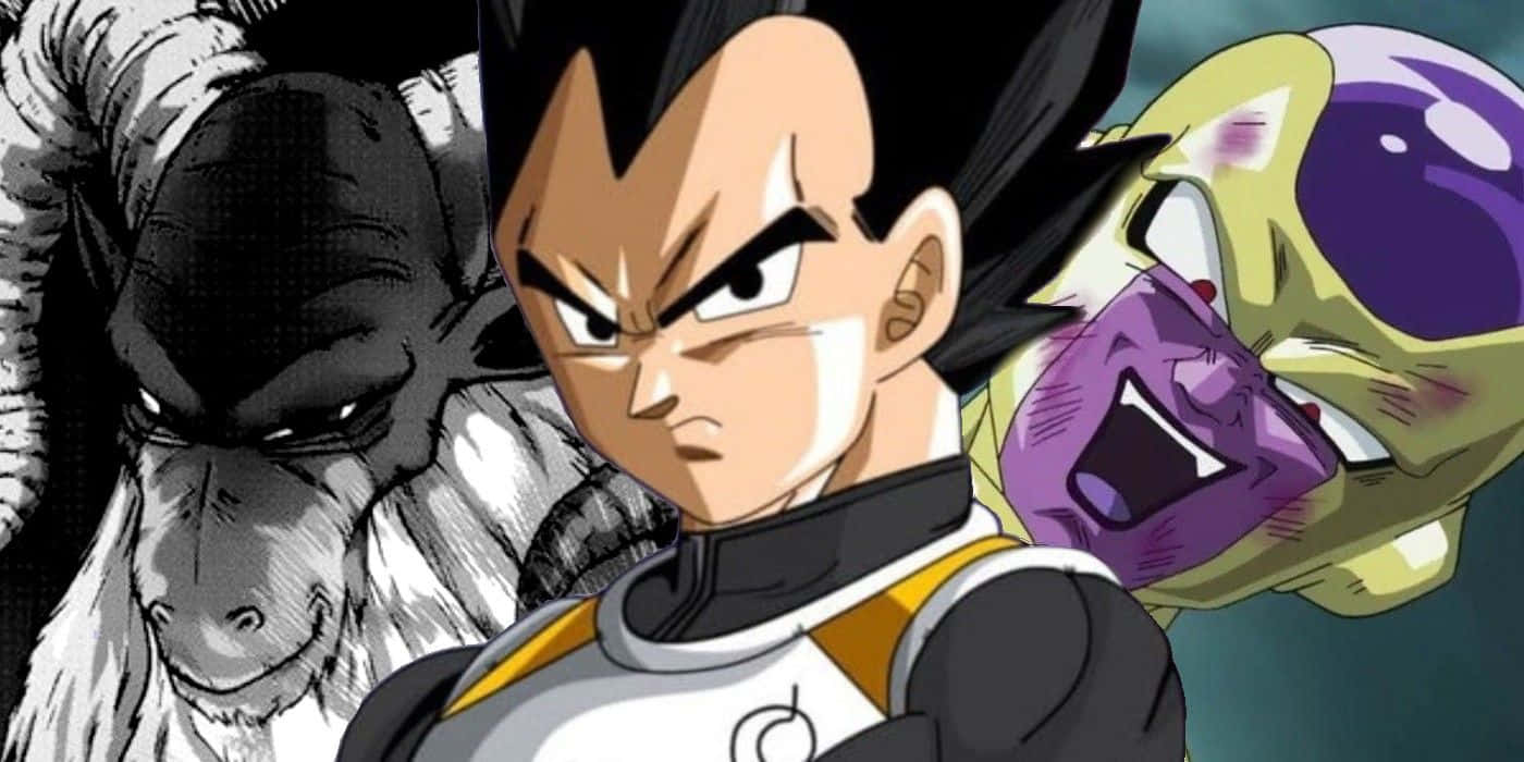 Vegeta, Frieza, black-and-white ape, HD Desktop Wallpaper