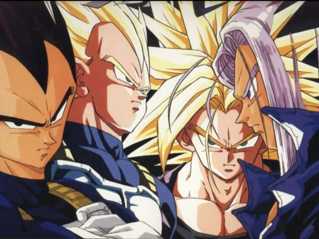 Vegeta, Trunks, anime warriors, SD Desktop Wallpaper