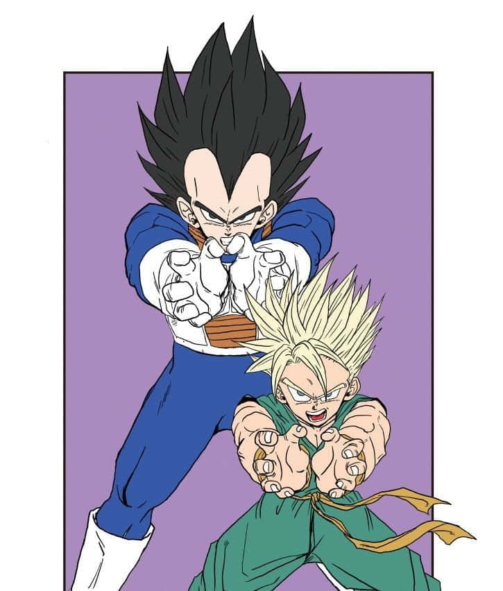 Vegeta, Trunks, anime warriors, SD Phone Wallpaper
