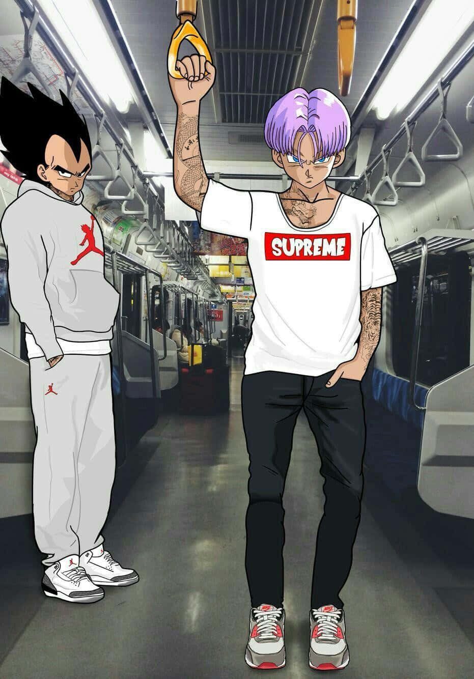 Vegeta, Trunks, streetwear, HD Phone Wallpaper