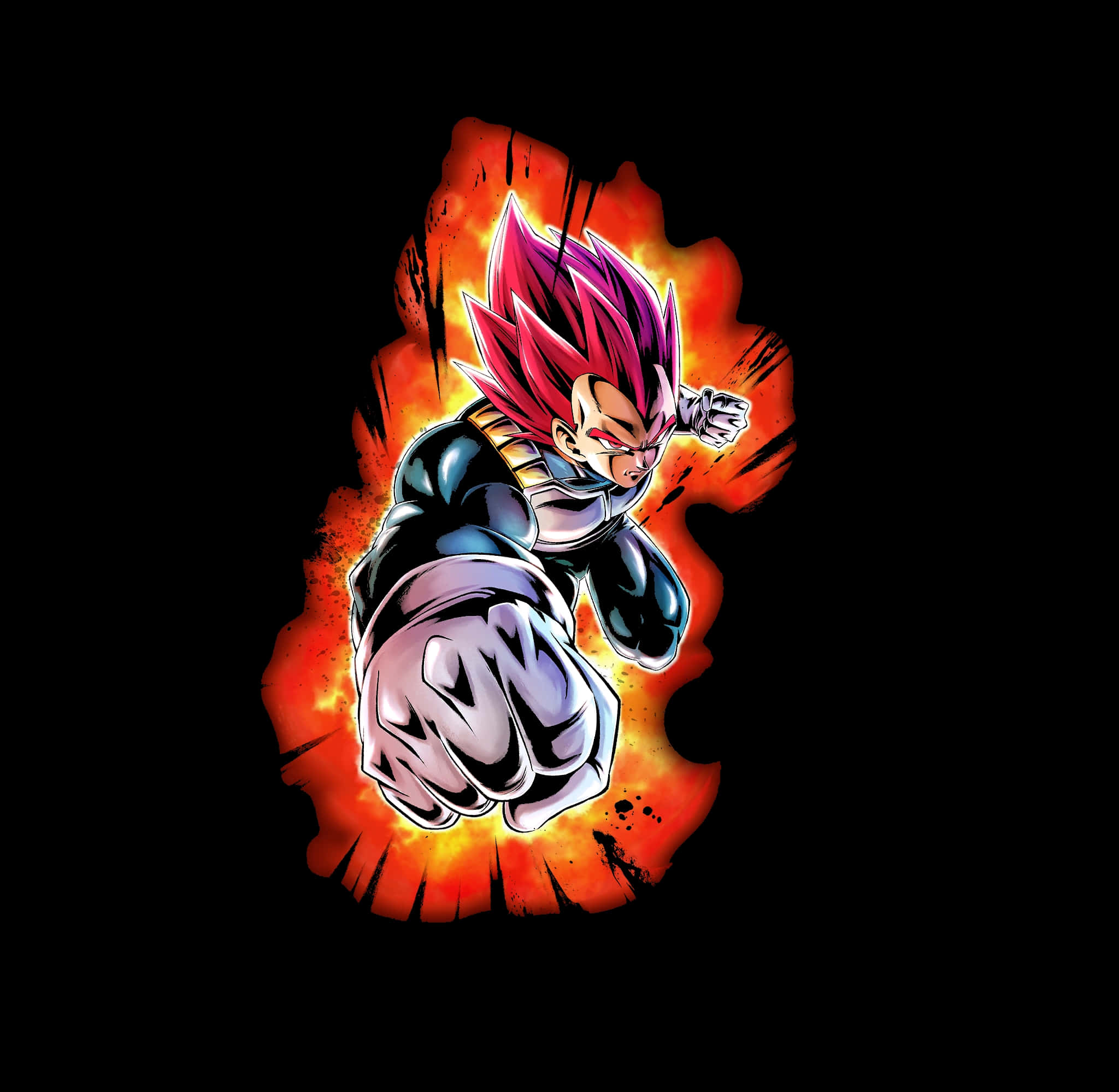 Vegeta, pink hair, black armor, Full HD Desktop Wallpaper