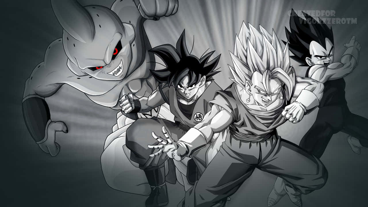 Vegeta, black and white, anime warriors, HD Desktop Wallpaper