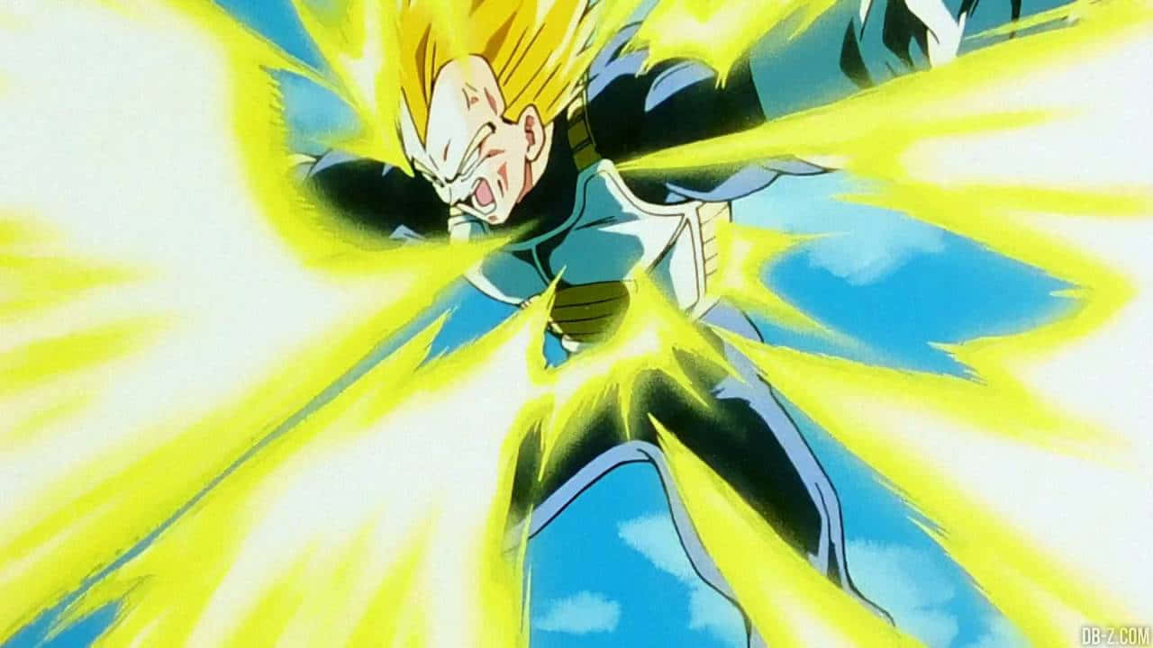 Vegeta, Final Flash, spiky yellow hair, HD Desktop Wallpaper
