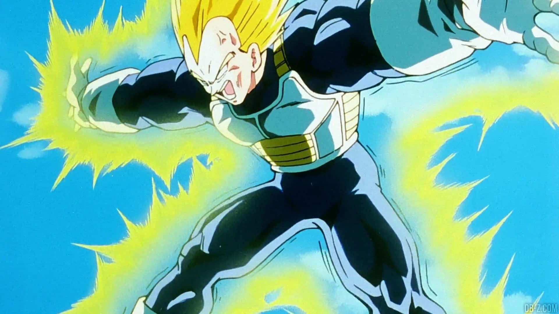 Vegeta, Final Flash, spiky blonde hair, Full HD Desktop Wallpaper