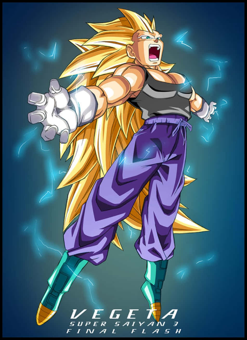 Vegeta, Final Flash, golden hair, HD Phone Wallpaper