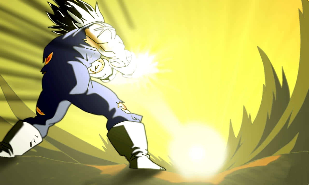 Vegeta, Final Flash, spiky white hair, HD Desktop Wallpaper