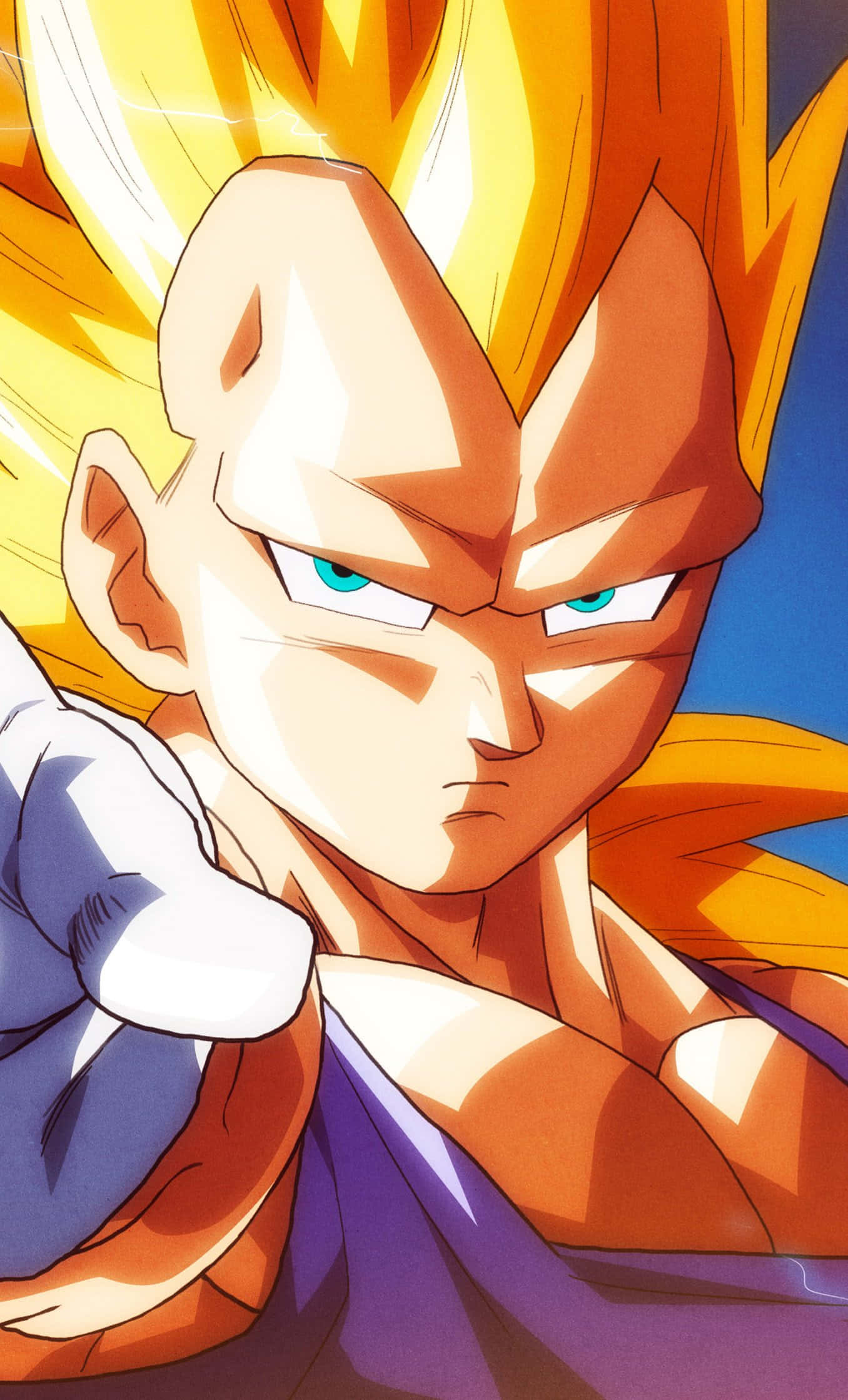 Vegeta, Super Saiyan 2, spiky golden hair, Full HD Phone Wallpaper