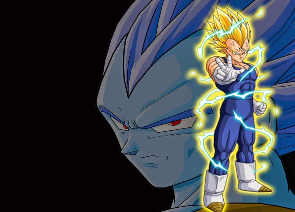 Vegeta Super Saiyan 2, Super Saiyan Vegeta, glowing, SD Desktop Wallpaper