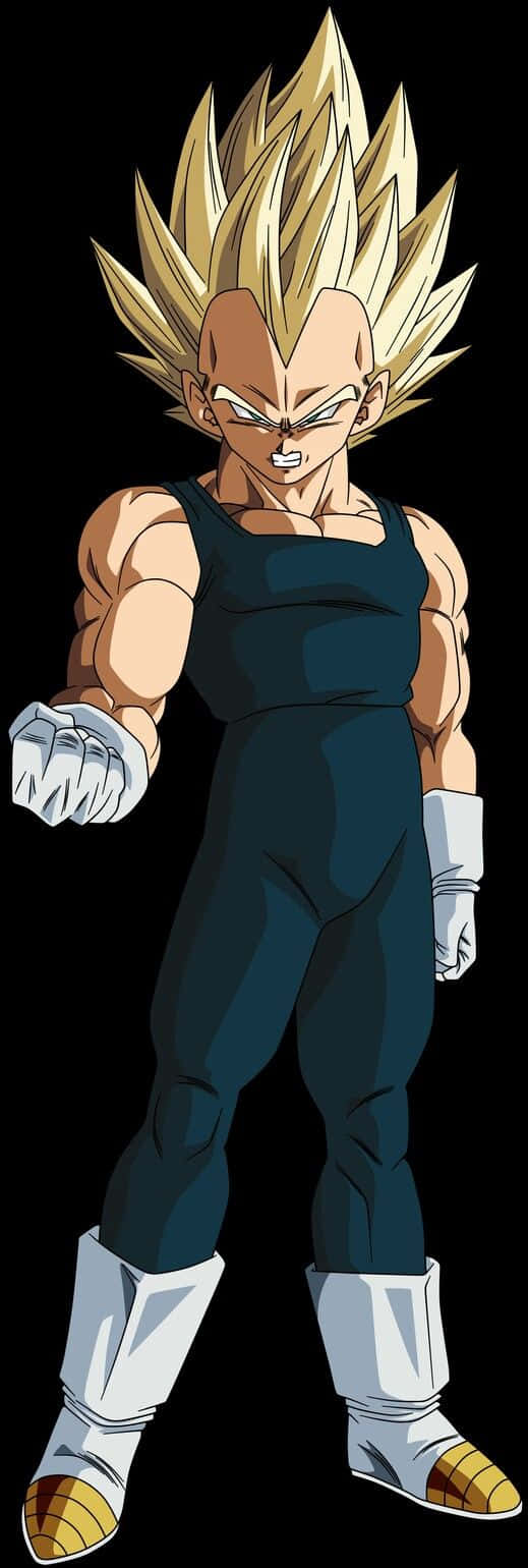 Vegeta Super Saiyan 2, Super Saiyan, spiky golden hair, HD Phone Wallpaper