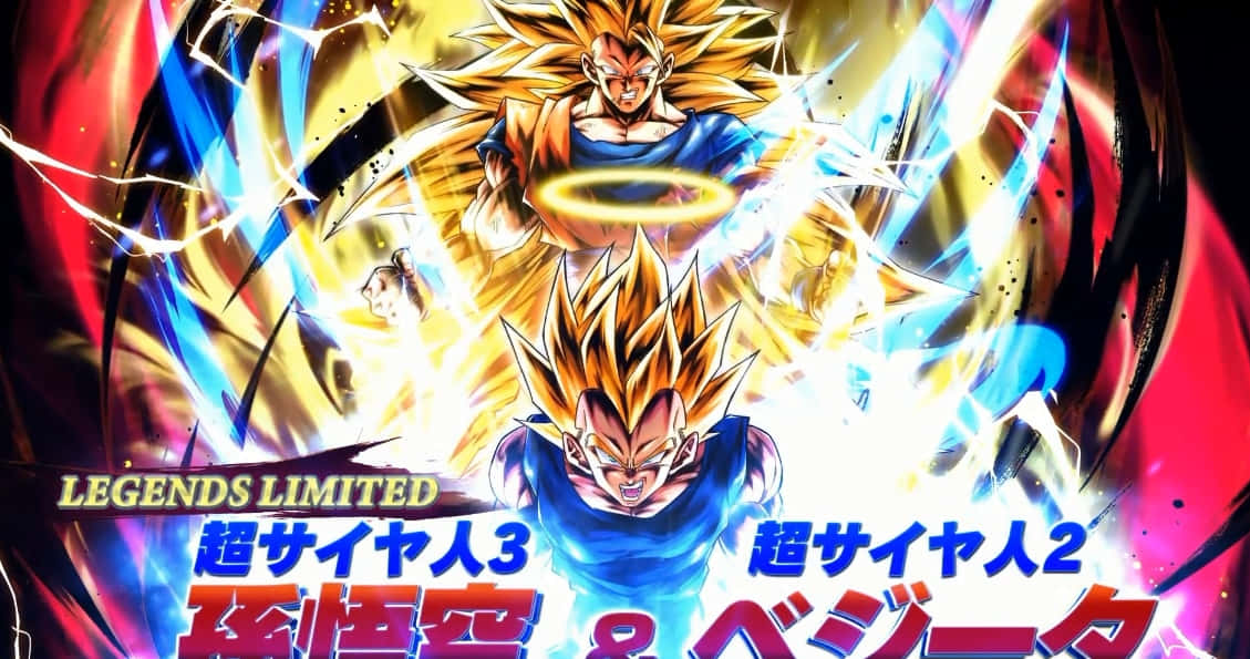 Vegeta Super Saiyan 2, golden energy, blue energy, SD Desktop Wallpaper
