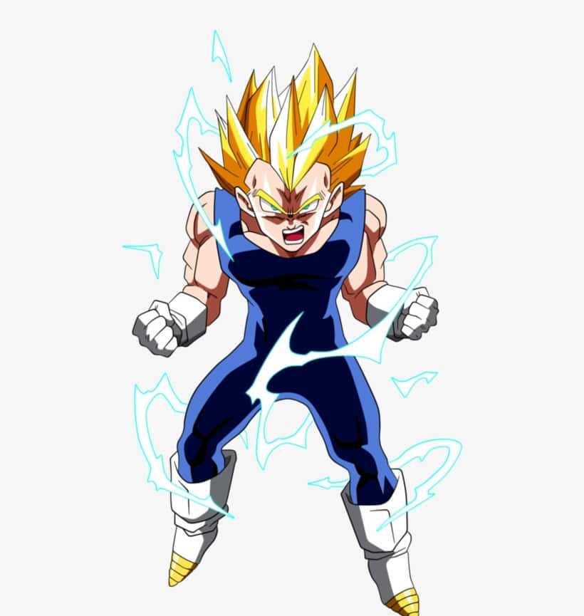 Vegeta, Super Saiyan 2, spiky golden hair, SD Phone Wallpaper