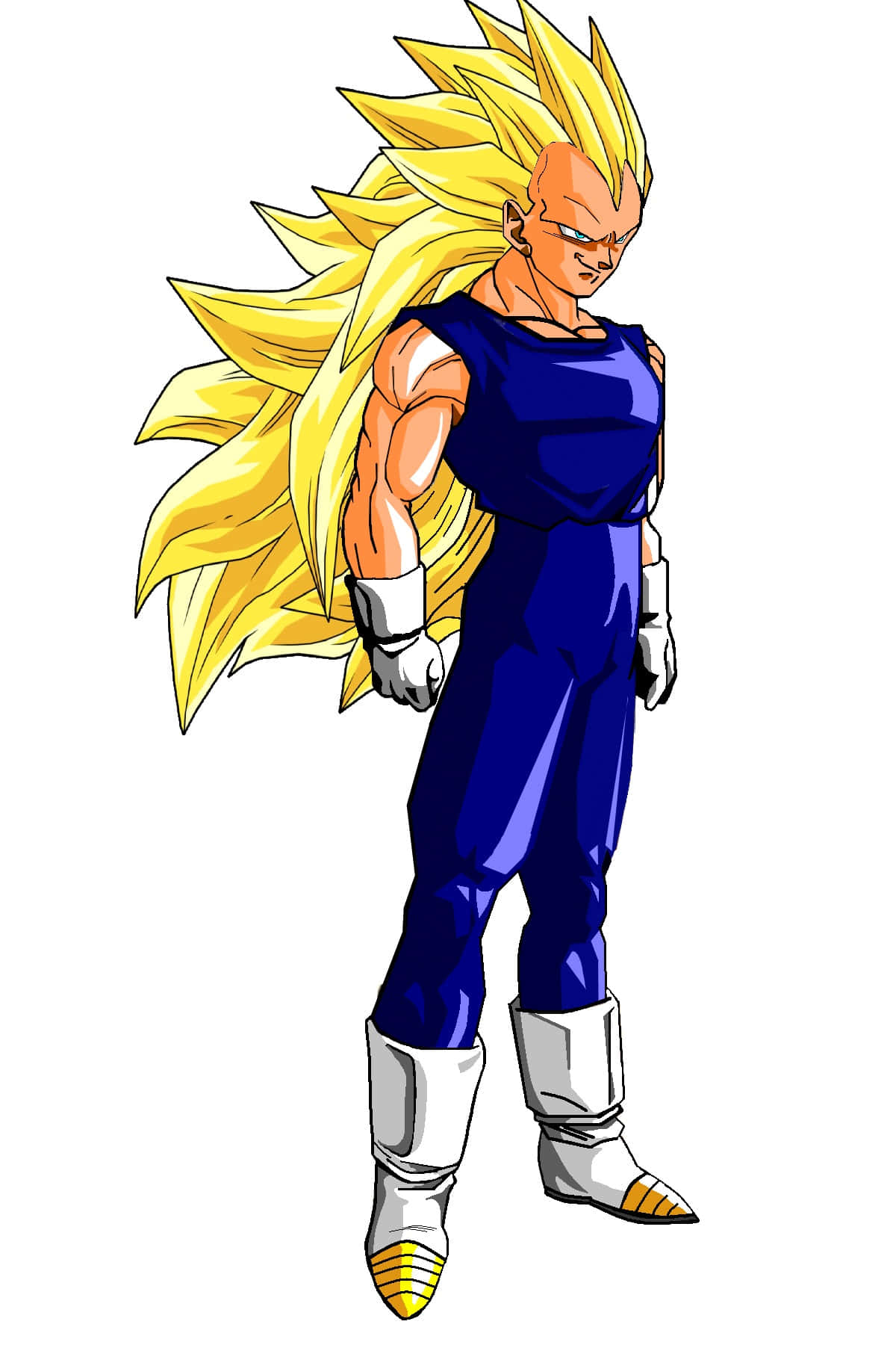 Vegeta Super Saiyan 3, spiky golden hair, blue armor, HD Phone Wallpaper