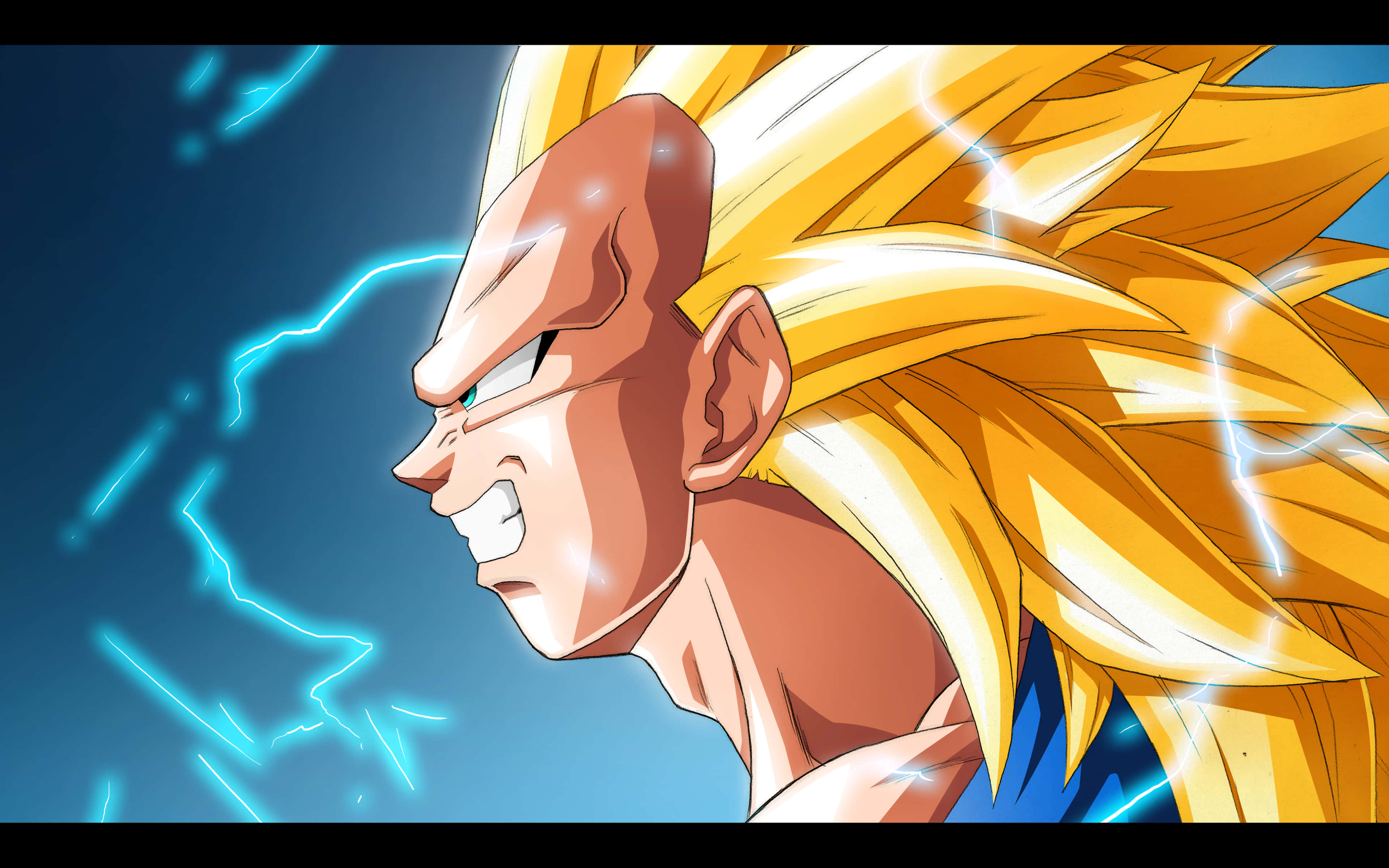 Vegeta, Super Saiyan 3, spiky golden hair, 4K Desktop Wallpaper